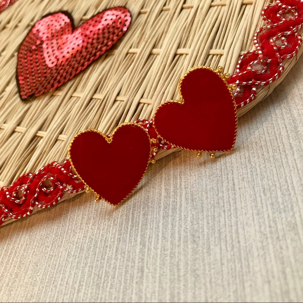 Heart Stud Earrings
